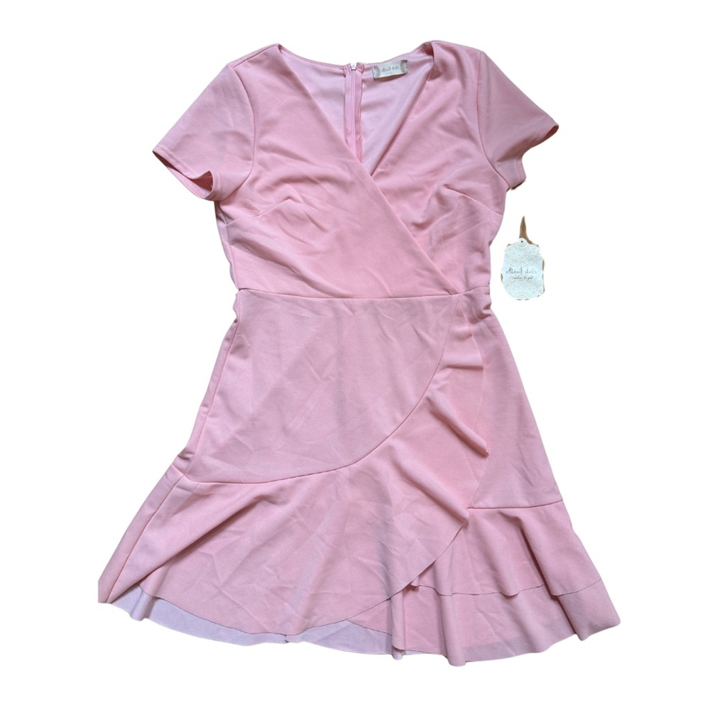 Altar'd State Blush Wrap Mini Dress